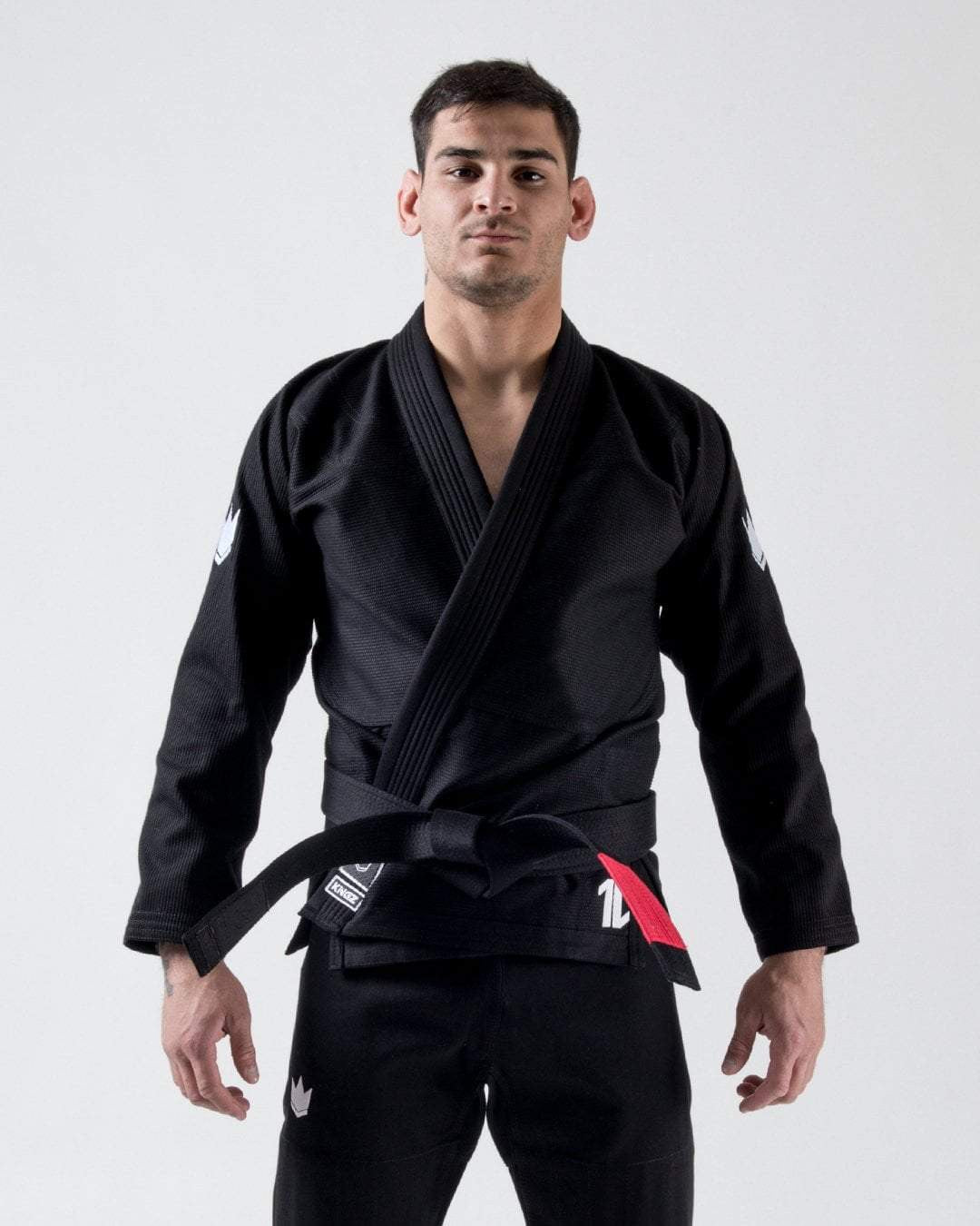 KiNGZ Kimono/Gi BJJ Męskie The One Czarne + biały pas w komplecie