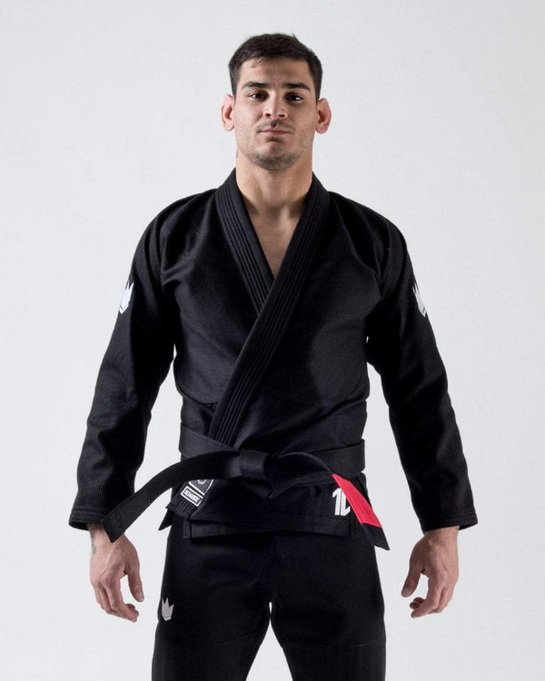 KiNGZ Kimono/Gi BJJ Męskie The One Czarne + biały pas w komplecie