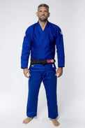 KiNGZ Kimono/Gi BJJ Męskie The One Niebieskie + biały pas w komplecie