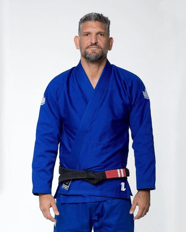 KiNGZ Kimono/Gi BJJ Męskie The One Niebieskie + biały pas w komplecie