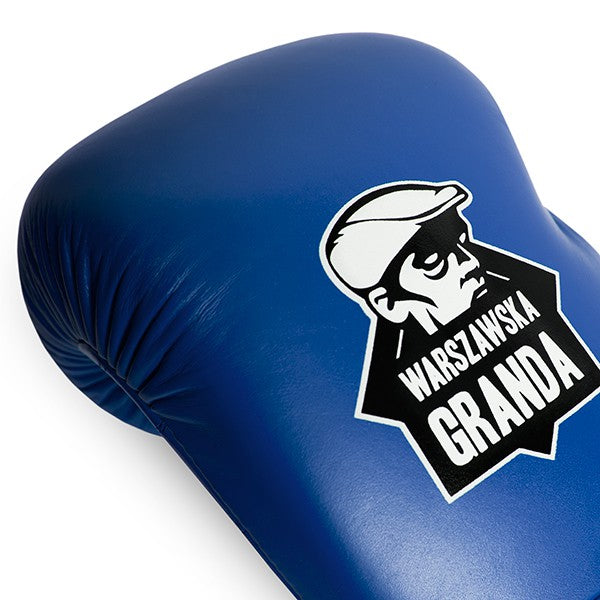 StormCloud Rękawice Bokserskie ze skóry naturalnej Turniejowe Competitor Granda Niebieskie