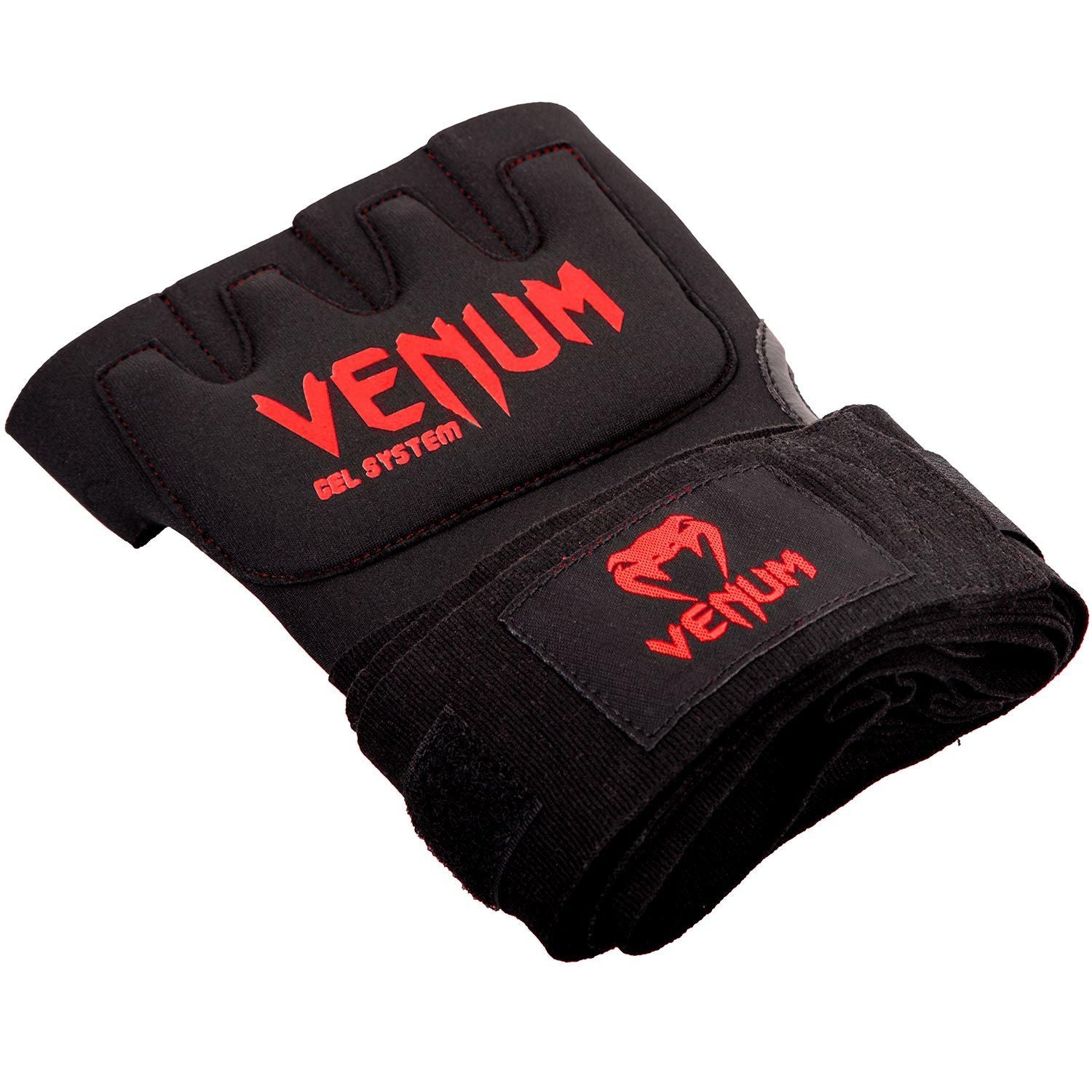 Venum Gel Kontact Hand Wrap Owijki Bokserskie - Bandaże Żelowe Czarny/Czerwony