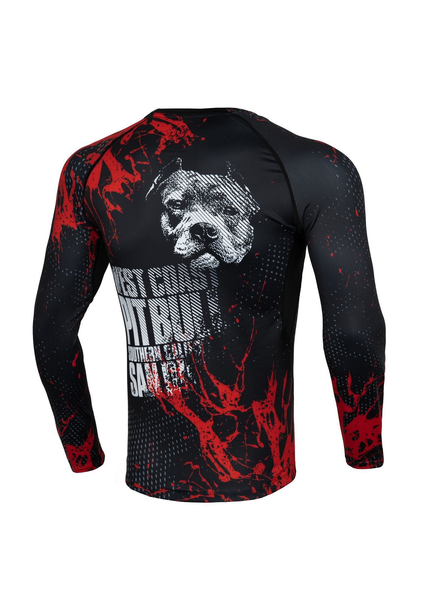 Pitbull Rashguard Męski Blood Dog Długi Rękaw 2.0 Czarny