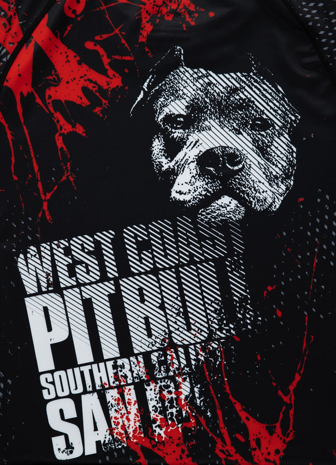 Pitbull Rashguard Męski Blood Dog Długi Rękaw 2.0 Czarny