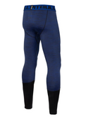 Pitbull Legginsy Treningowe Męskie Performance Pro Plus Small Logo Niebieskie