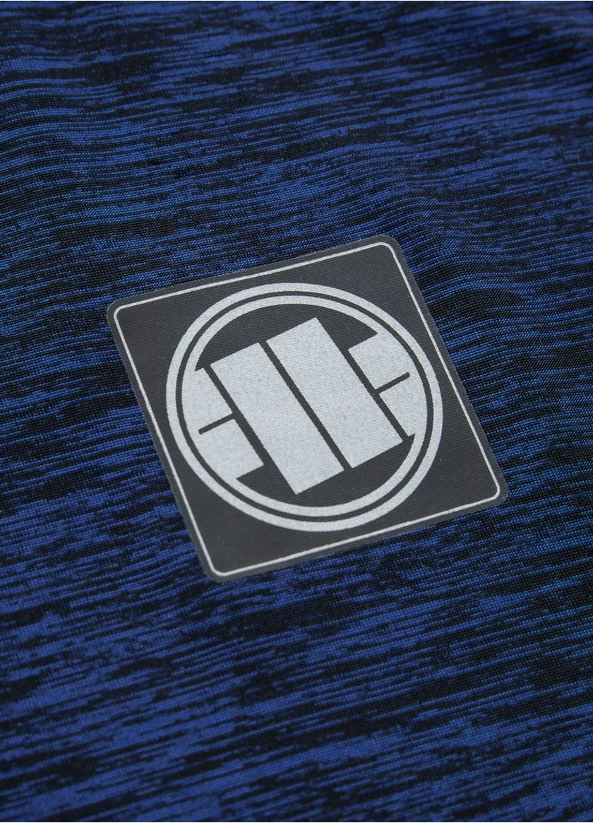 Pitbull Legginsy Treningowe Męskie Performance Pro Plus Small Logo Niebieskie