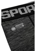 Pitbull Legginsy Treningowe Męskie Performance Pro Plus Small Logo Szare