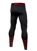 Pitbull Legginsy Treningowe Męskie Performance Pro Plus Small Logo Czerwone
