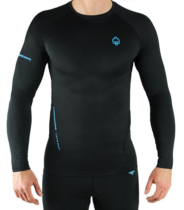 Ground Game Rashguard Męski Athletic 3.0 Długi Rękaw Czarny
