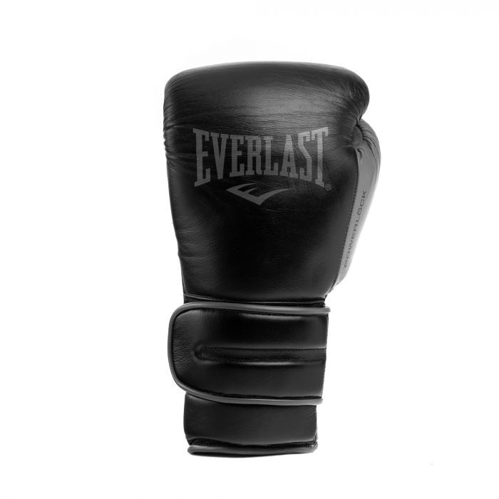 Everlast Rękawice bokserskie ze skóry naturalnej Powerlock2 Czarne/Czarne