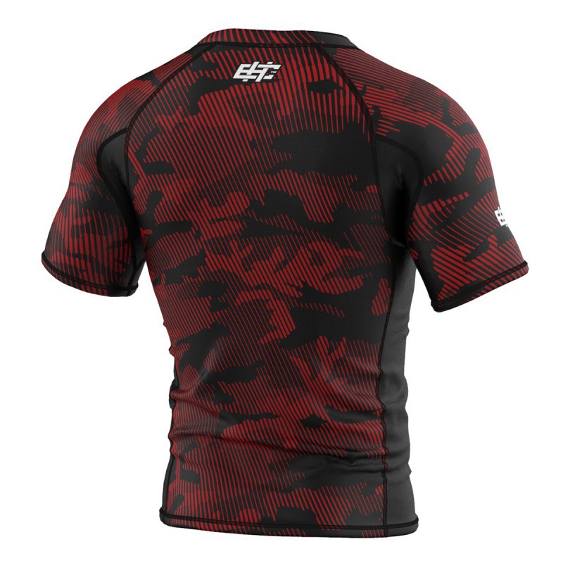 Extreme Hobby Rashguard Męski Krótki Rękaw Havoc Czerwony