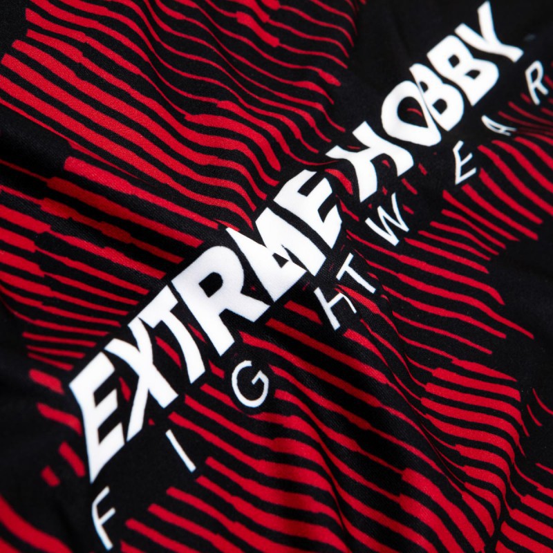 Extreme Hobby Rashguard Męski Krótki Rękaw Havoc Czerwony