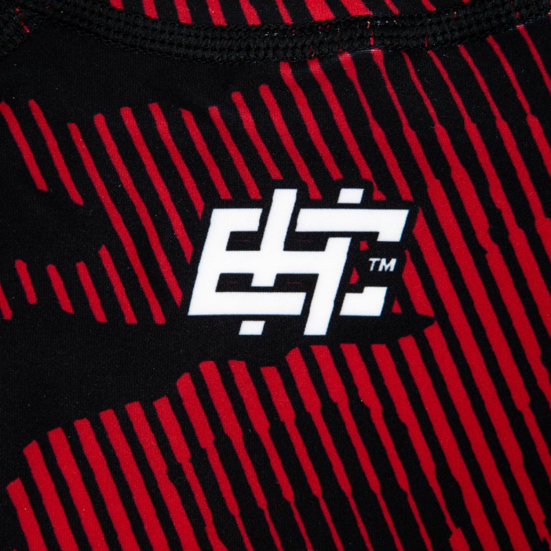 Extreme Hobby Rashguard Męski Krótki Rękaw Havoc Czerwony
