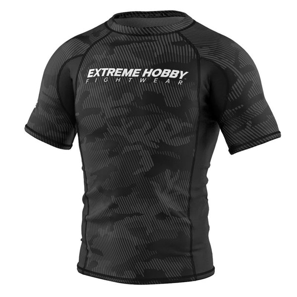 Extreme Hobby Rashguard Męski Krótki Rękaw Havoc Czarny