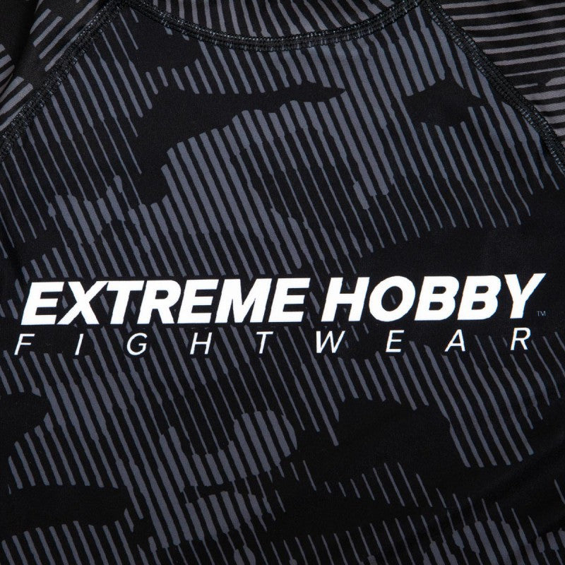 Extreme Hobby Rashguard Męski Krótki Rękaw Havoc Czarny