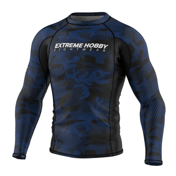 Extreme Hobby Rashguard Męski Długi Rękaw Havoc Niebieski