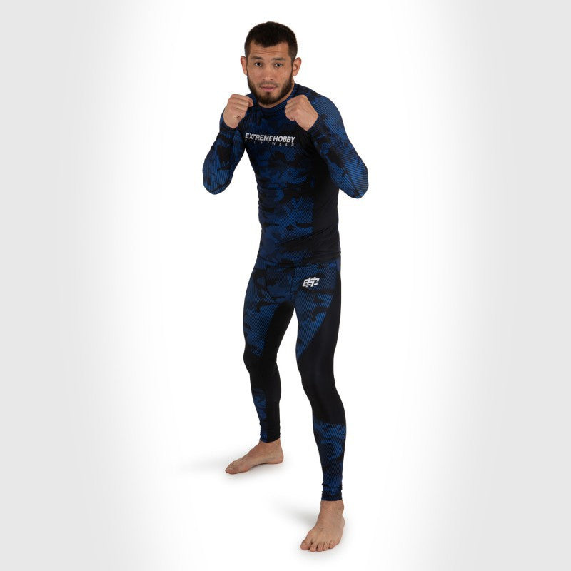 Extreme Hobby Rashguard Męski Długi Rękaw Havoc Niebieski