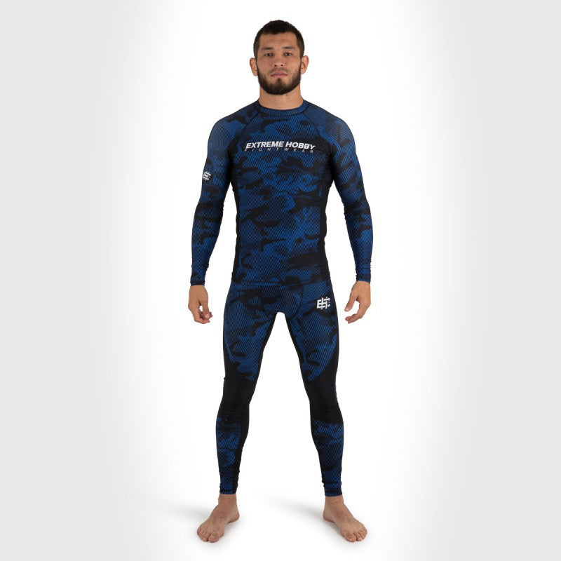 Extreme Hobby Rashguard Męski Długi Rękaw Havoc Niebieski