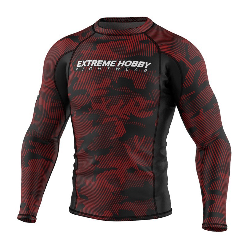 Extreme Hobby Rashguard Męski Długi Rękaw Havoc Czerwony