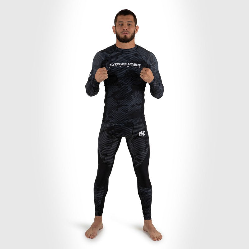 Extreme Hobby Rashguard Męski Długi Rękaw Havoc Czarny