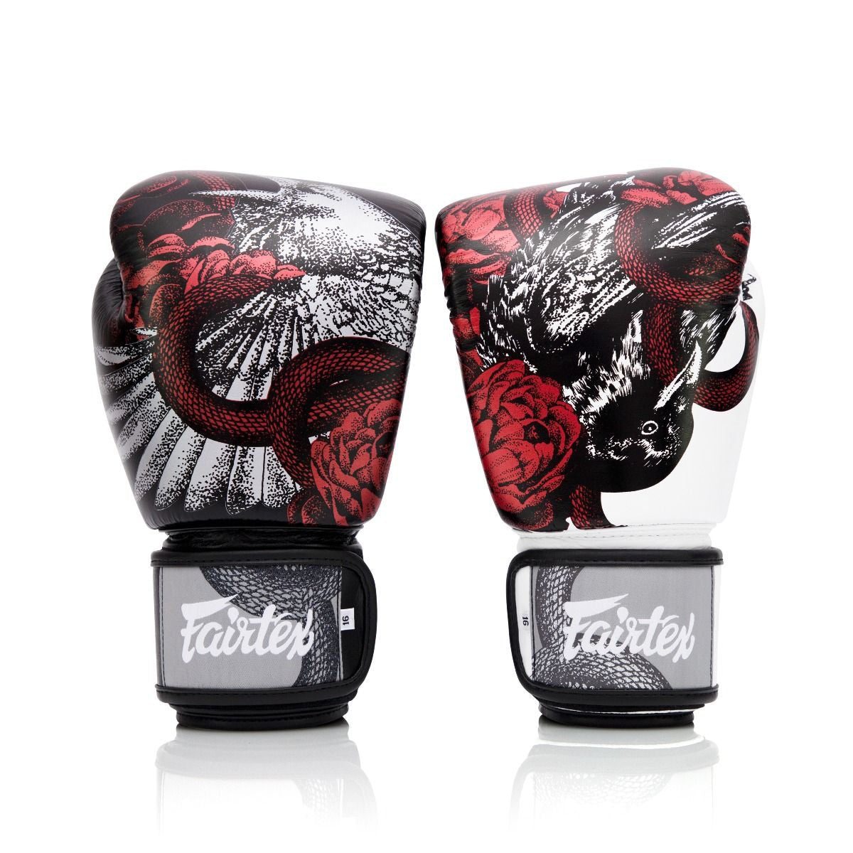 Fairtex Rękawice Bokserskie ze skóry naturalnej BGV24 The Beauty of Survival