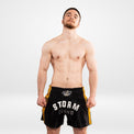 StormCloud Spodenki Muay Thai Headline Czarne/Żółte