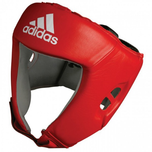 Adidas Kask Bokserski z Atestem AIBA Czerwony