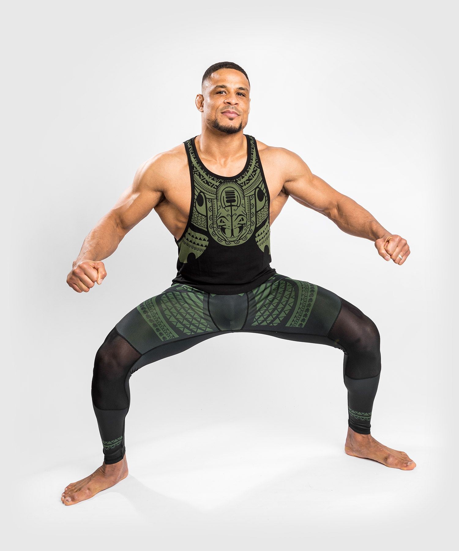 Venum Legginsy Treningowe Męskie Nakahi Czarne/Khaki