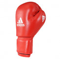 Adidas Rękawice bokserskie ze skóry naturalnej Z Atestem Aiba Czerwone