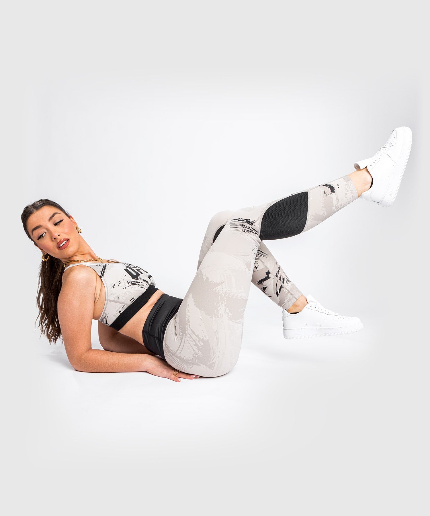 Venum UFC Legginsy Damskie Authentic Fight Week 2.0 Piaskowe