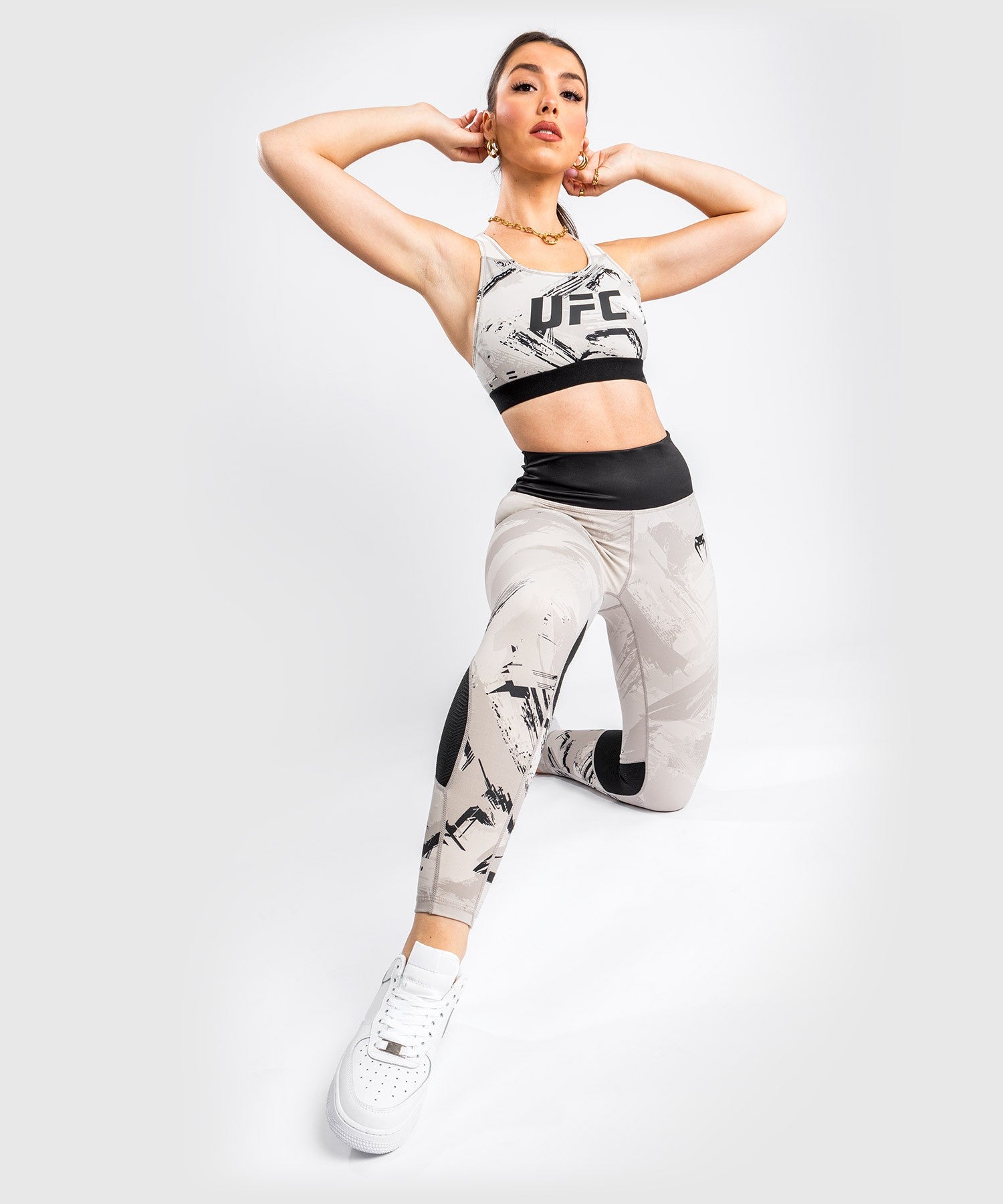 Venum UFC Legginsy Damskie Authentic Fight Week 2.0 Piaskowe