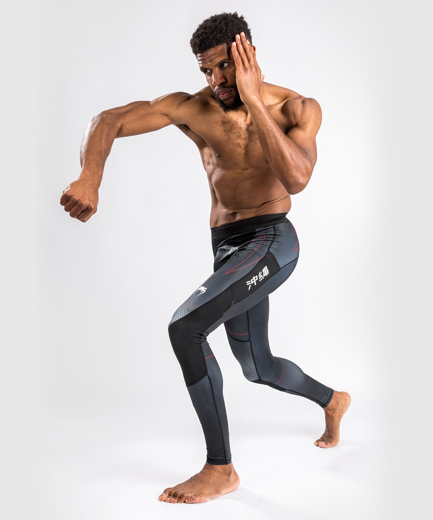 Venum Legginsy Męskie Okinawa 3.0 Czarne/Czerwone