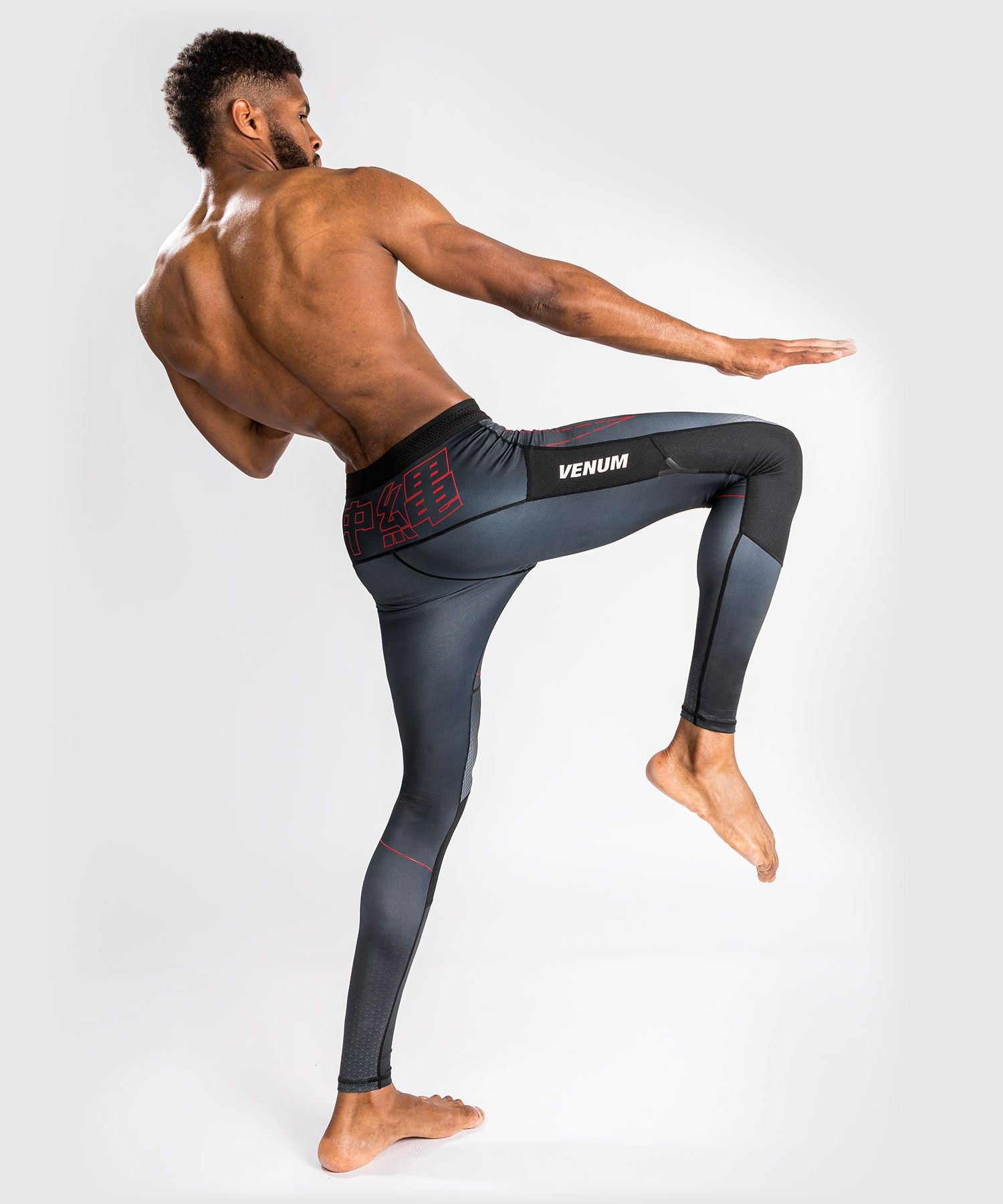 Venum Legginsy Męskie Okinawa 3.0 Czarne/Czerwone