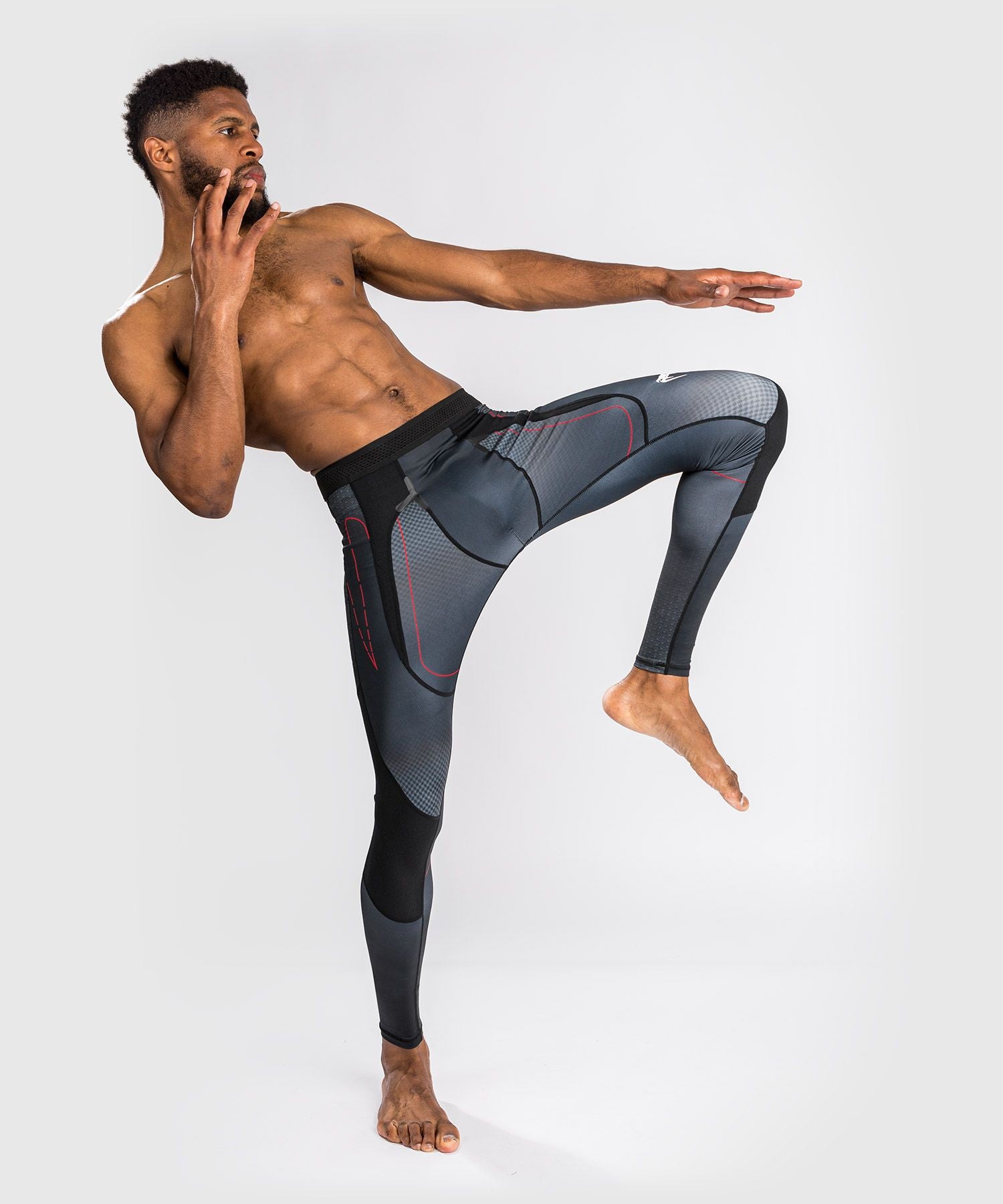 Venum Legginsy Męskie Okinawa 3.0 Czarne/Czerwone