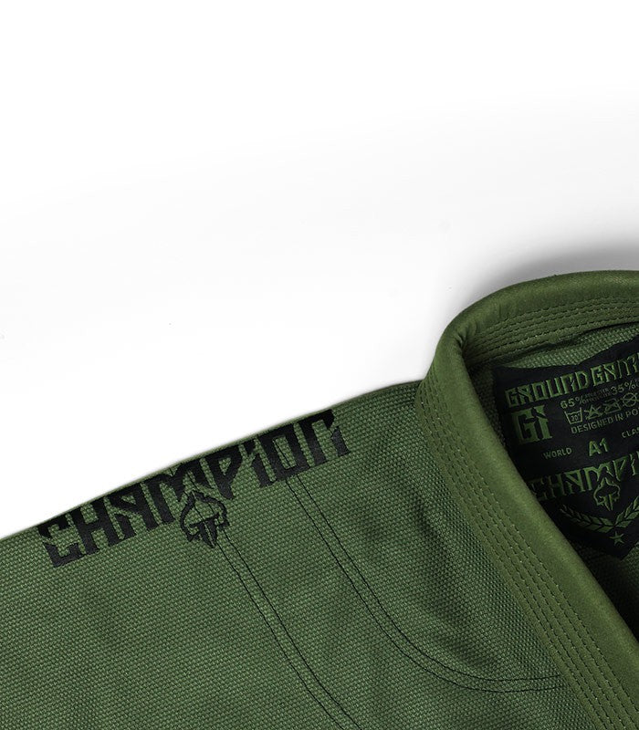 Ground Game Kimono/Gi BJJ Męskie Champion 2.0 Oliwkowe