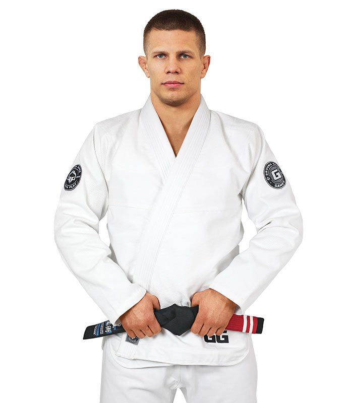 Ground Game Kimono/Gi BJJ Męskie Gamer Białe