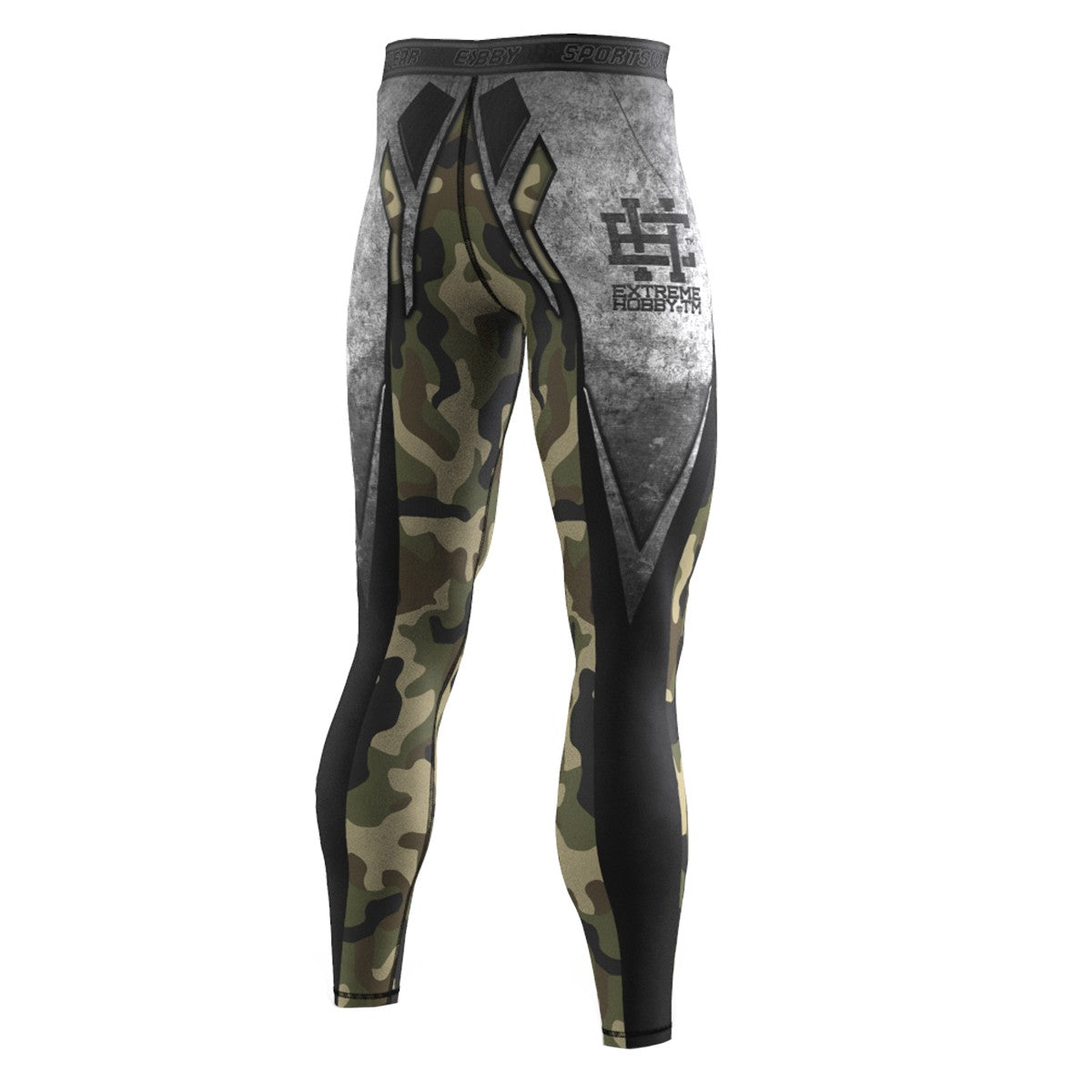 Extreme Hobby Legginsy Męskie Military Camo