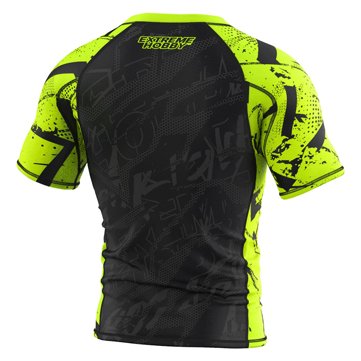 Extreme Hobby Rashguard Męski Krótki Rękaw Neo Limonka