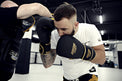 StormCloud Rękawice Bokserskie ze skóry naturalnej Boxing Pro Czarne/Złote