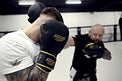 StormCloud Rękawice Bokserskie ze skóry naturalnej Boxing Pro Czarne/Złote