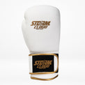 StormCloud Rękawice Bokserskie ze skóry naturalnej Boxing Pro Białe/Złote