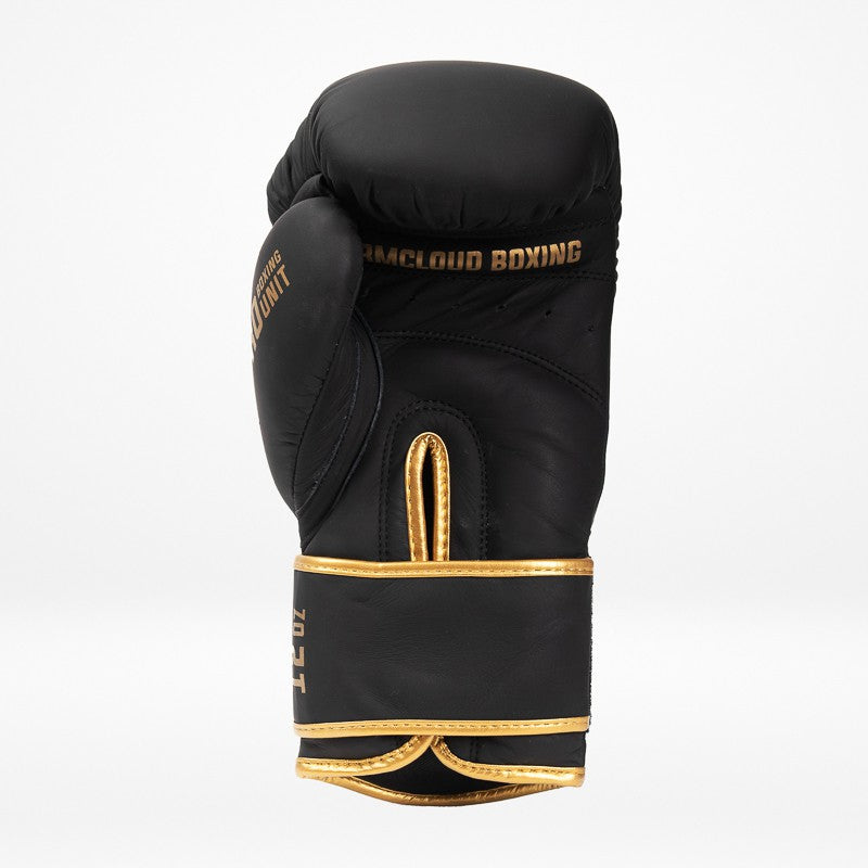 StormCloud Rękawice Bokserskie ze skóry naturalnej Boxing Pro Czarne/Złote