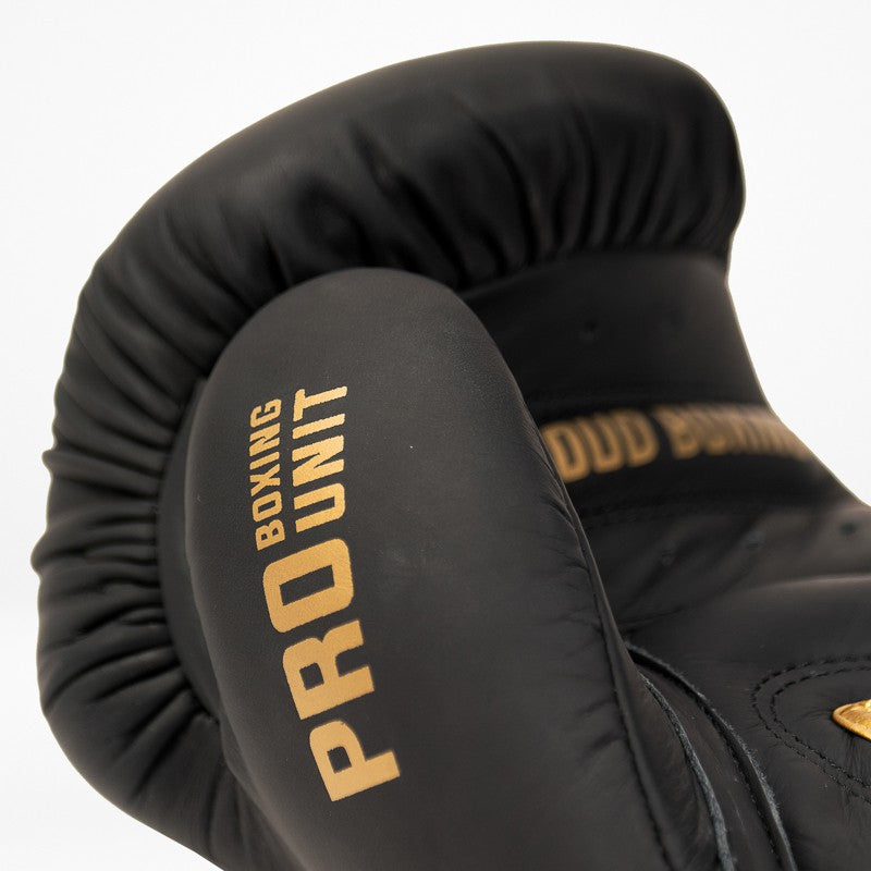 StormCloud Rękawice Bokserskie ze skóry naturalnej Boxing Pro Czarne/Złote