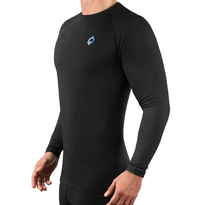 Ground Game Rashguard Męski Essential Długi Rękaw Czarny