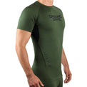 Ground Game Rashguard Męski Athletic Krótki Rękaw Khaki