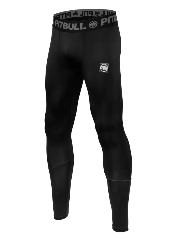 Pitbull Legginsy Treningowe Męskie Performance New Logo Czarne