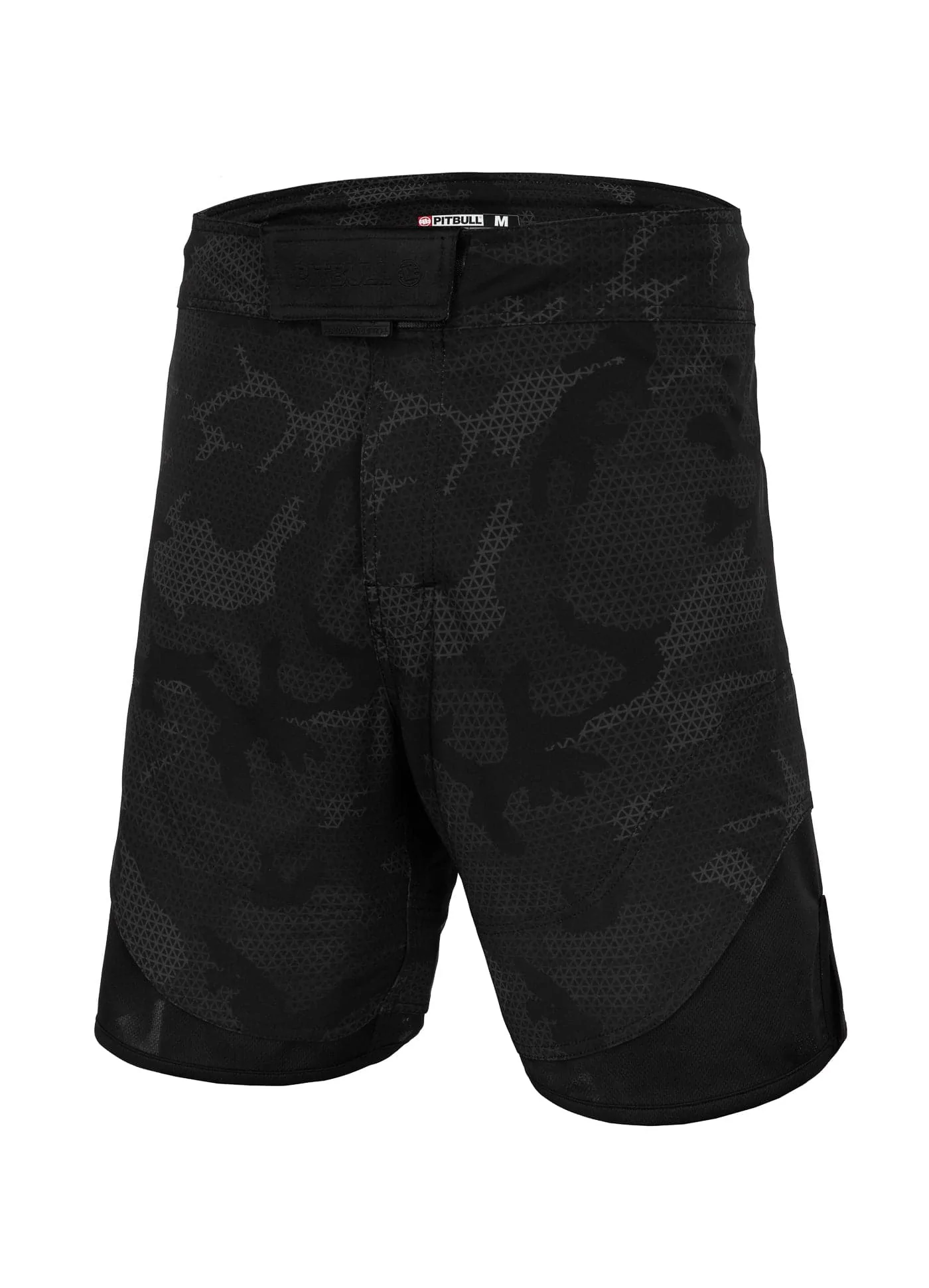 Pitbull Spodenki MMA Grapplingowe 1 Net Camo 2 All Black Camo