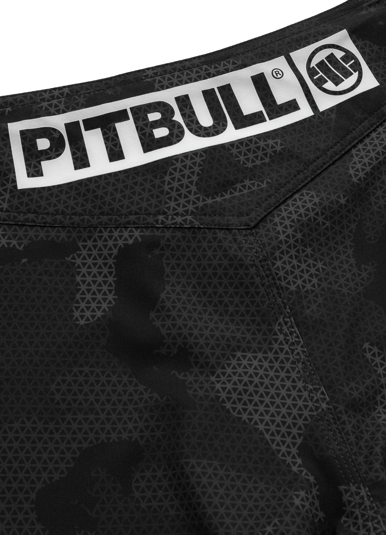 Pitbull Spodenki MMA Grapplingowe 1 Net Camo 2 All Black Camo