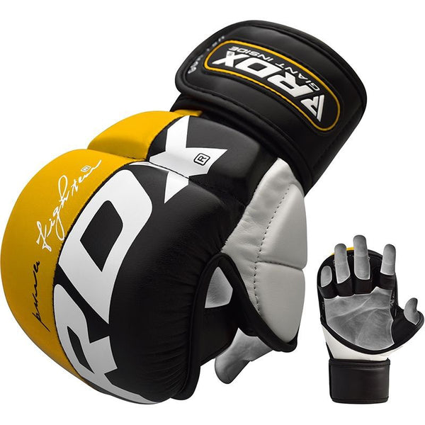 RDX Rękawice do MMA GGL-T6 Żółte
