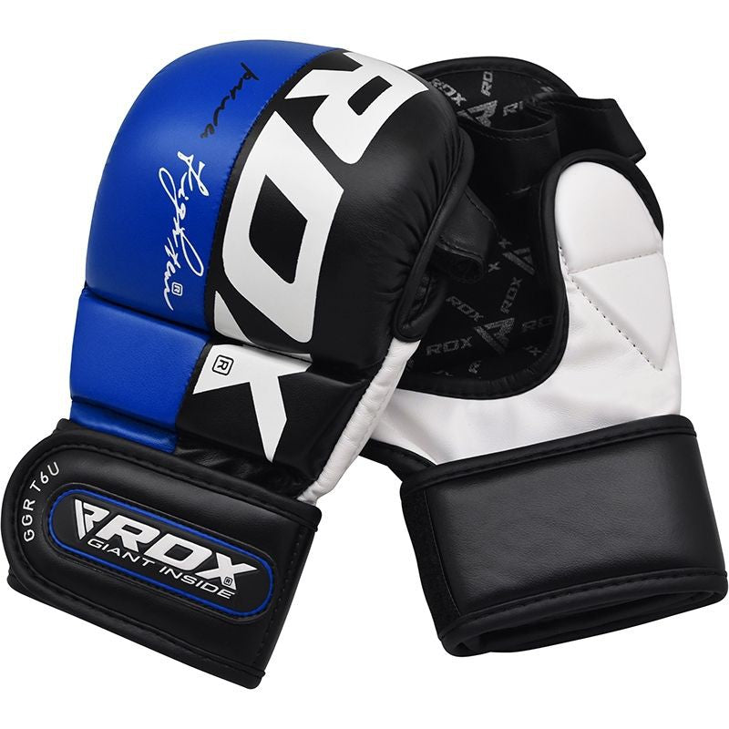RDX Rękawice do MMA GGL-T6 Niebieskie